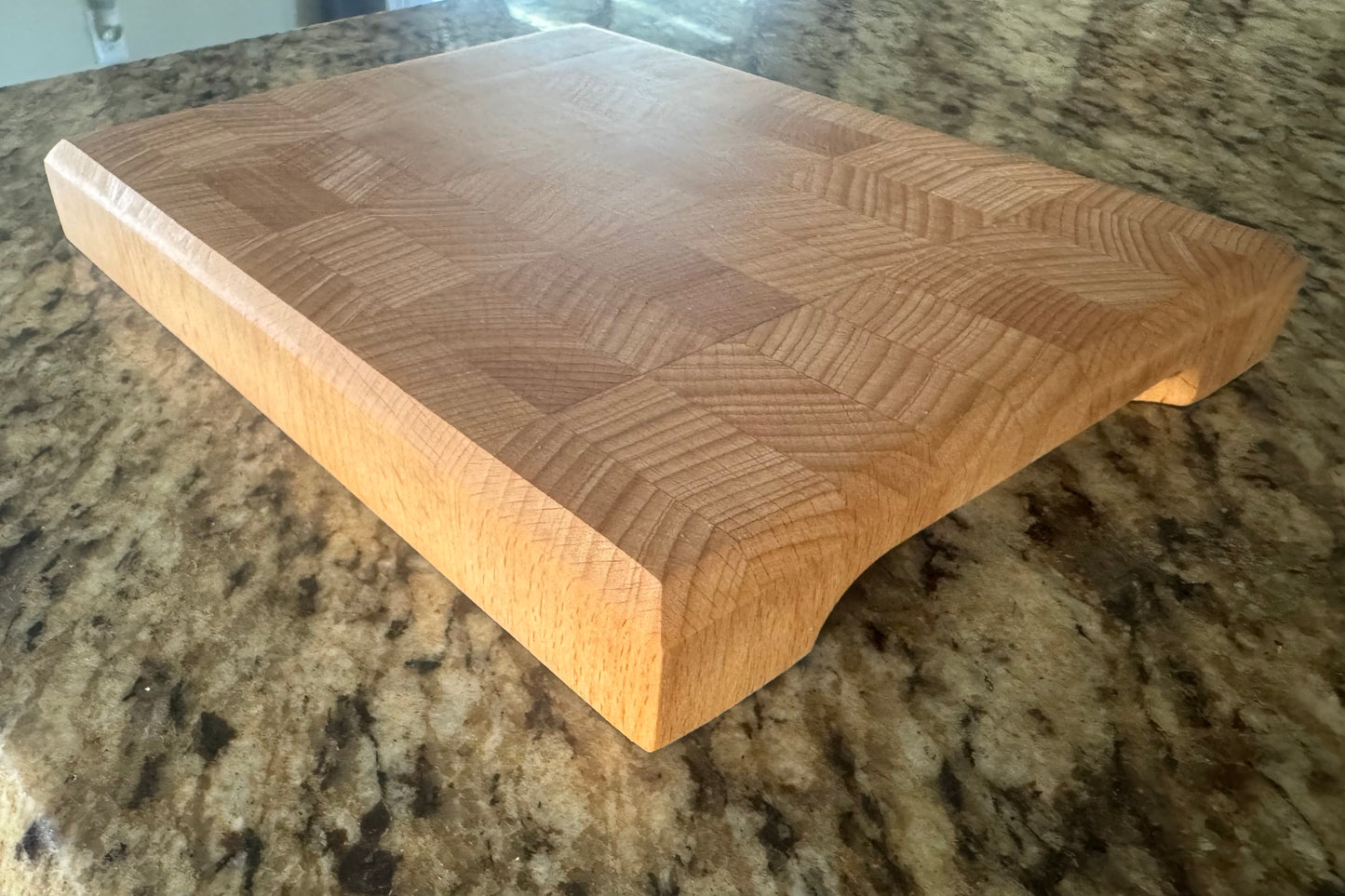 Handmade Cherry End Grain Prep Cutting Board (Medium)