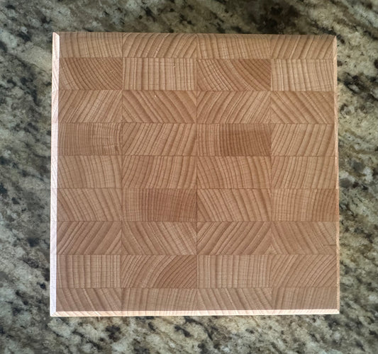 Handmade Cherry End Grain Garnish Cutting Board (Mini)