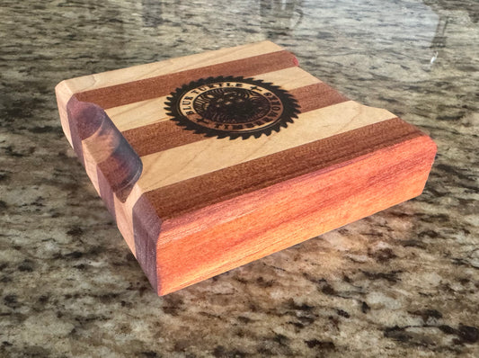 Handmade Mahogany and Maple Garnish Cutting Board (Mini)