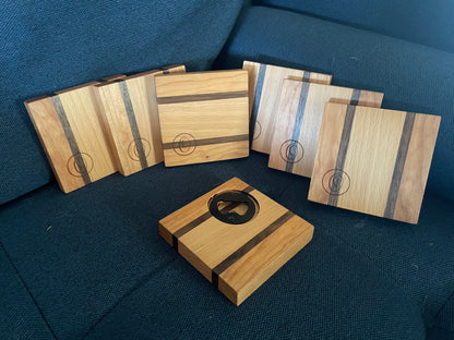 Maple and Walnut Coasters