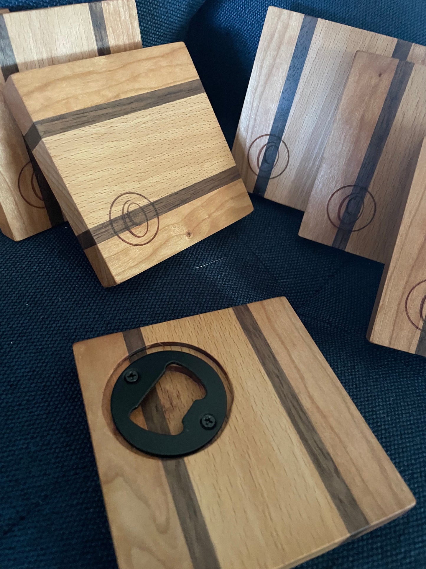 Maple and Walnut Coasters
