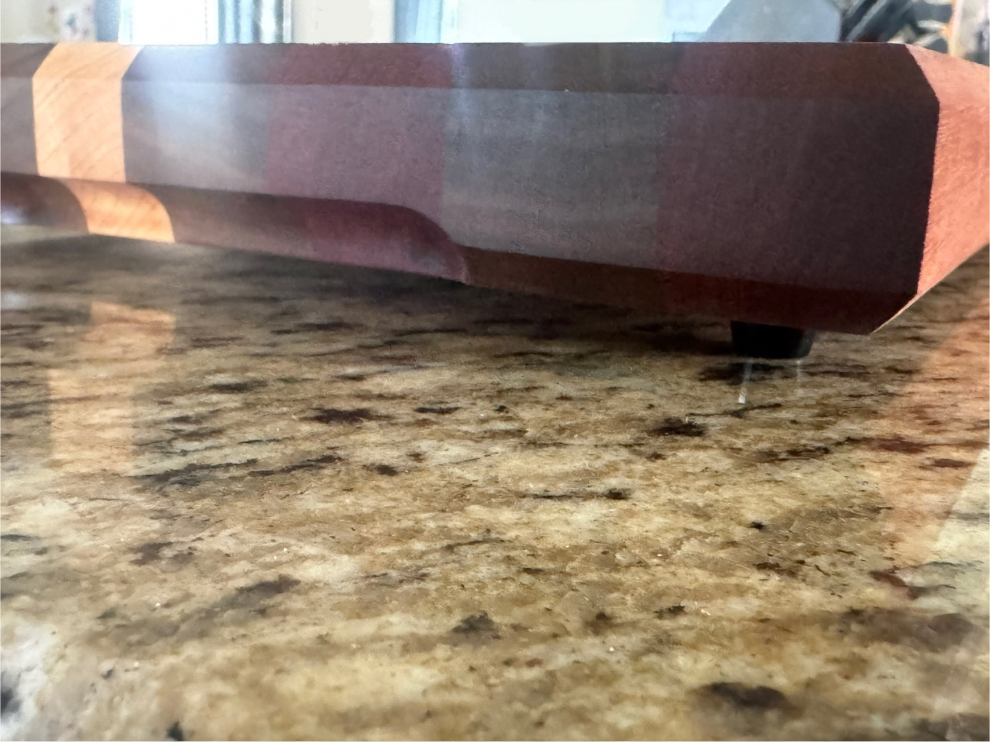Handcrafted Maple, Walnut, and Mahogany Edge Grain Cutting Board