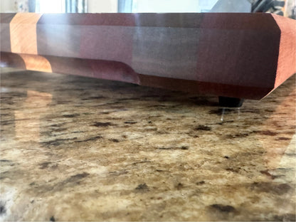 Handcrafted Maple, Walnut, and Mahogany Edge Grain Cutting Board