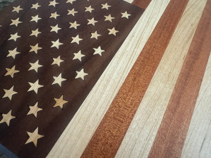 Handmade American Flag Cutting Board