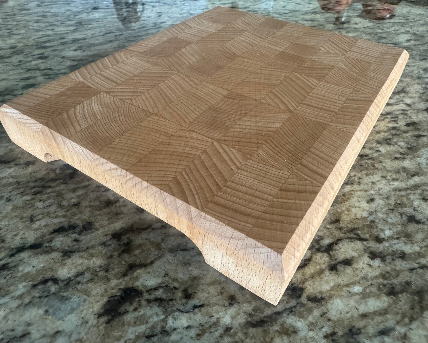 Handmade Cherry End Grain Prep Cutting Board (Medium)