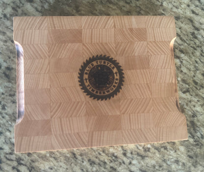 Handmade Cherry End Grain Prep Cutting Board (Medium)