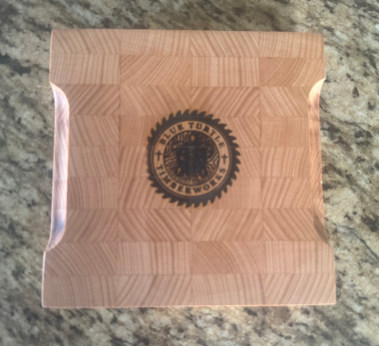 Handmade Cherry End Grain Garnish Cutting Board (Mini)