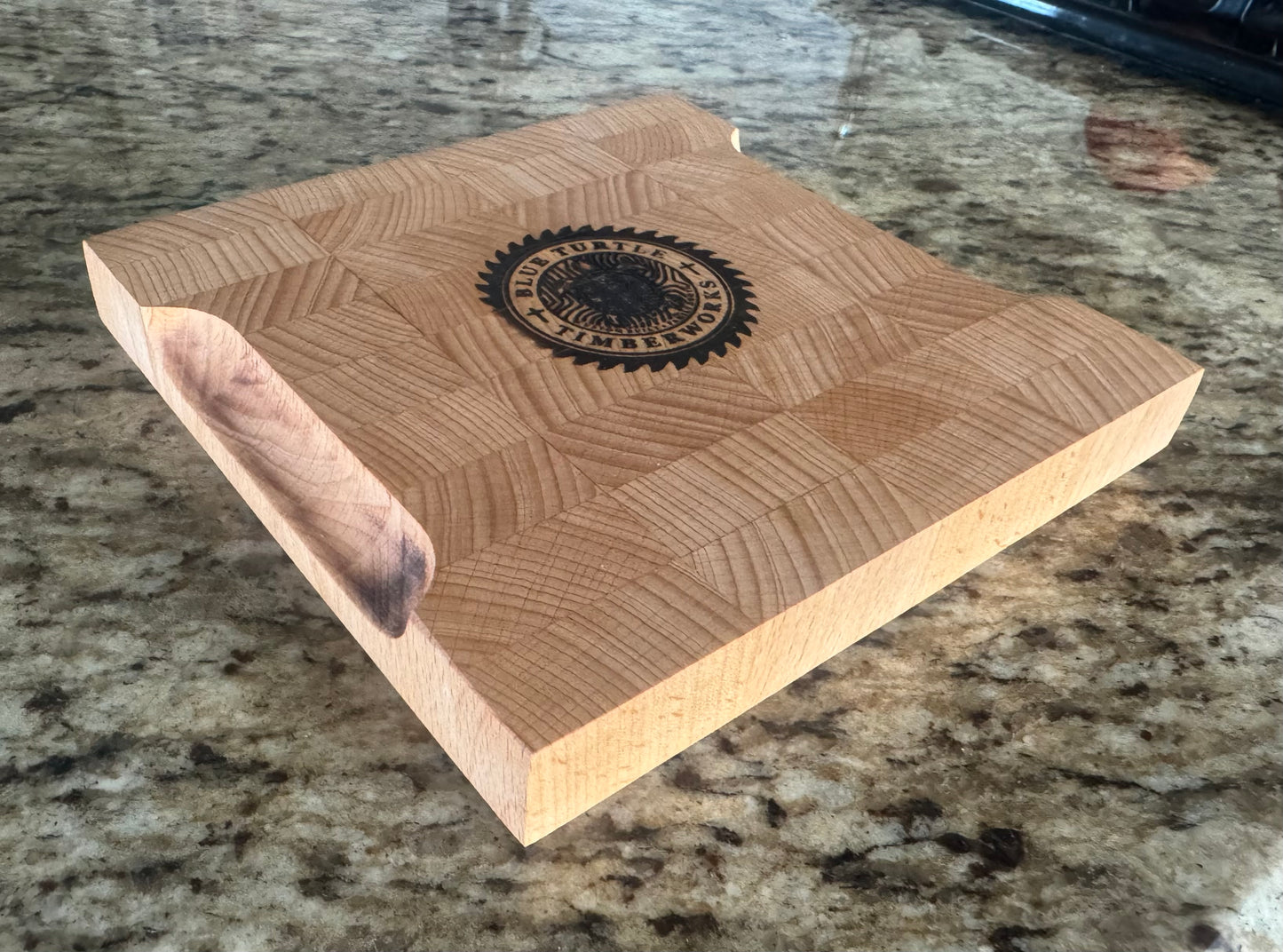 Handmade Cherry End Grain Garnish Cutting Board (Mini)
