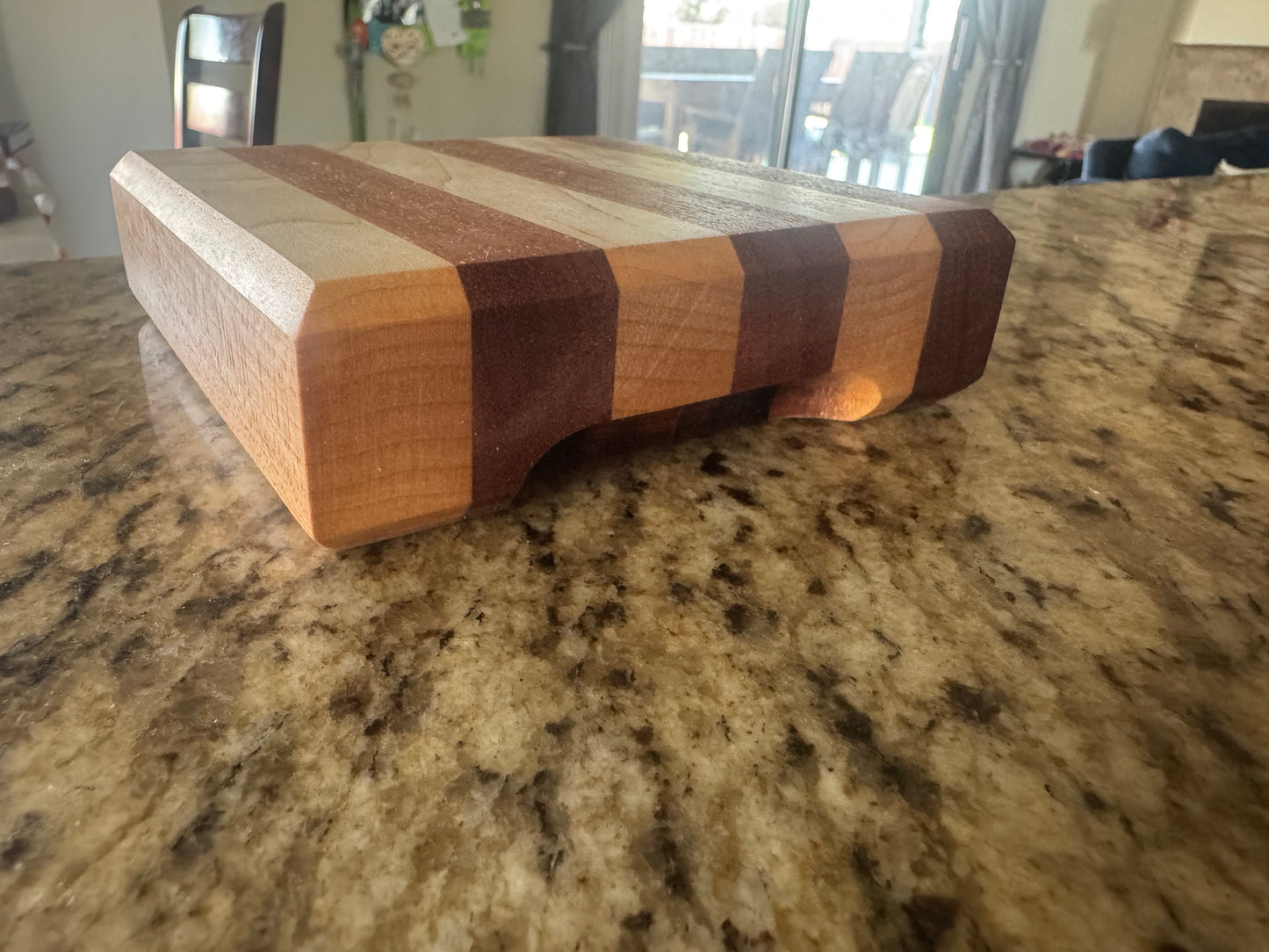 Handmade Mahogany and Maple Garnish Cutting Board (Mini)