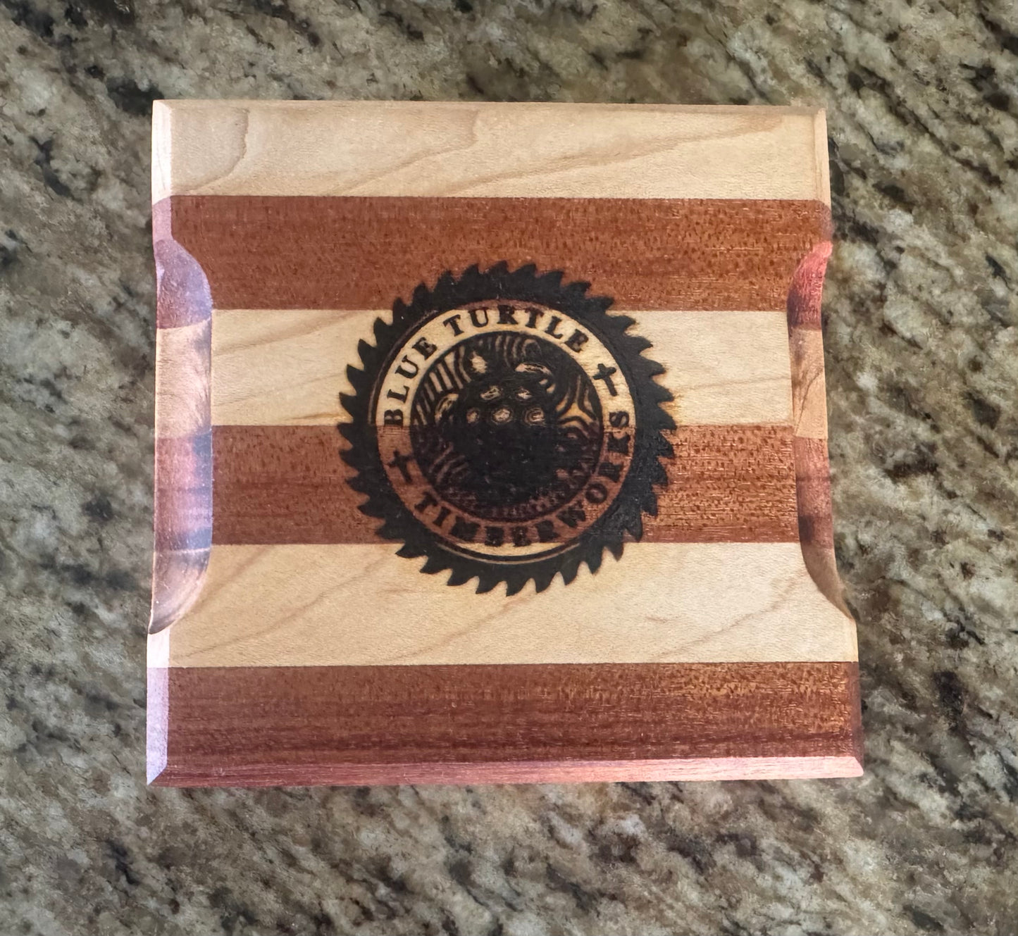 Handmade Mahogany and Maple Garnish Cutting Board (Mini)
